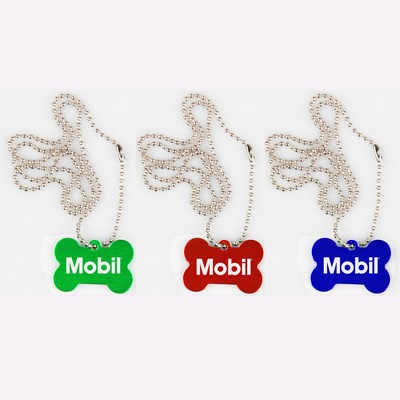 Aluminum Pet Tag w/Long Ball Chain