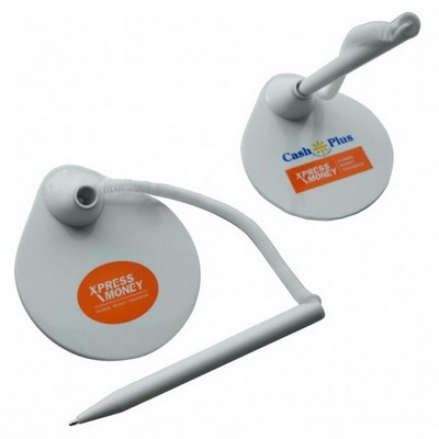 Reception Ballpoint Pen Stand W/ Retractable Cord