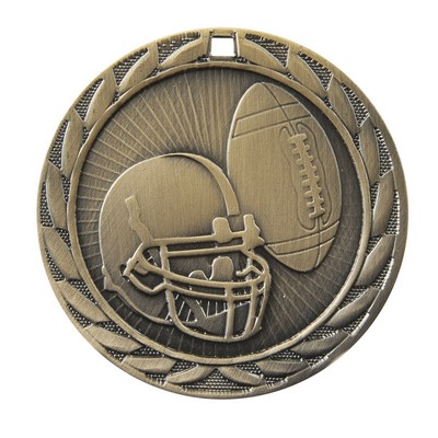 Medal, "Football" FE Iron - 2" Dia.