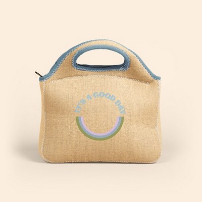 Gran Klutch Burlap Neoprene Lunch Bag