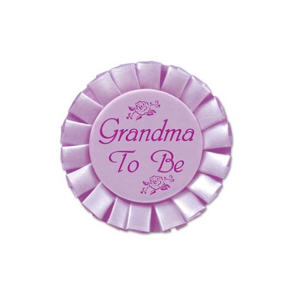 Grandma to Be Satin Button