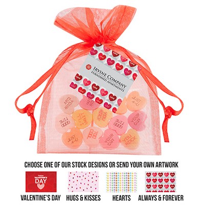 Organza Bag - Conversation Hearts (Large)