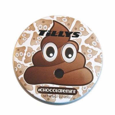 Poop Emojy Tin with Chocolate Mints