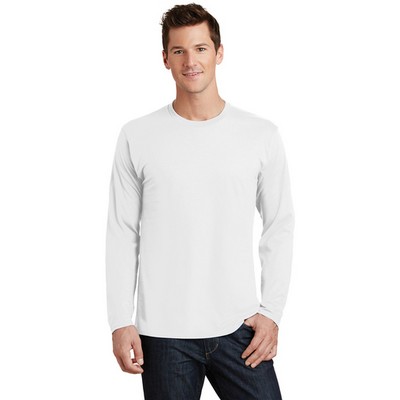 Port & Company Long Sleeve Fan Favorite Tee WH