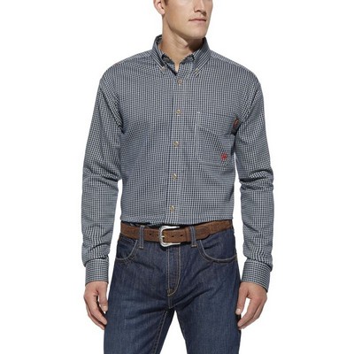 FR Blue Multi Long Sleeve Work Shirt