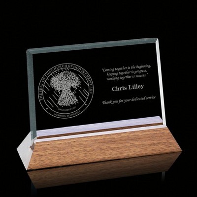 Esten Award - Starfire/Walnut 7"x9" Horizontal