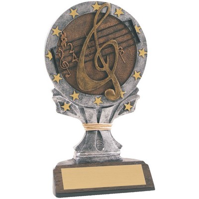 6 1/4" Music All Star Resin