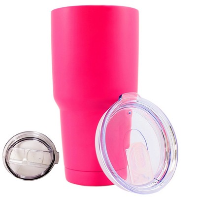 30 Oz. Pink Stainless Steel Tumbler