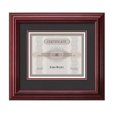 Kentridge Certificate Frame - Mahogany/Onyx 8½"x11"