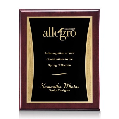 Oakleigh/Showtime Plaque - Rosewood/Black 9"x12"