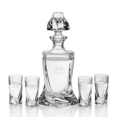 Oasis Shot Decanter & 4 Shots