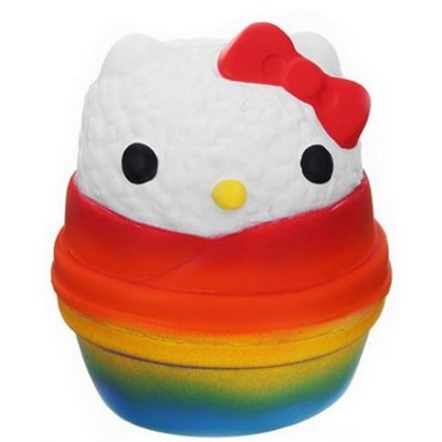 Slow Rising Scented Rainbow Cat Sushi Squishy