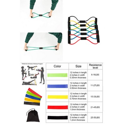 Kidder Fitness Resistance Bands Set + Chest Expander Band (Green)