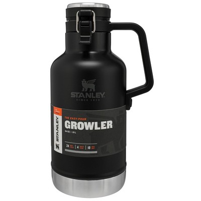 Stanley Drinkware Easy Pour Growler, 64 Oz, Matte Black