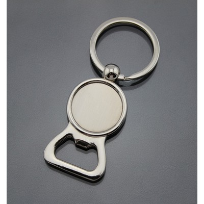 Circle Board Bottle Opener Key Tag