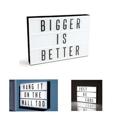 Letters Light Box Message Board