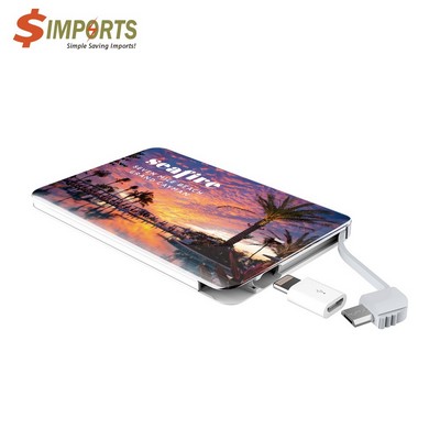 Mayfair Card 2500mAh Power Bank - Simports-2500mAh