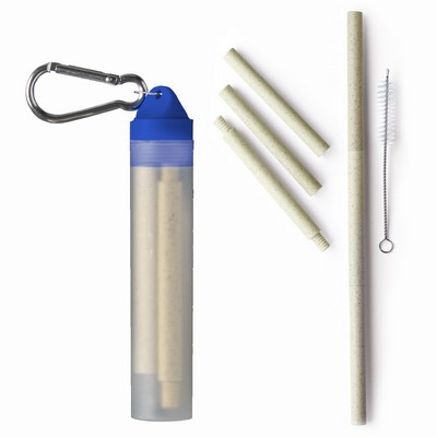 Wheat Straw Plastic Keychain Set