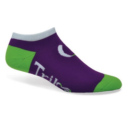 Import Moisture Wicking Full Cushion No Show Socks w/Knit-In Logo