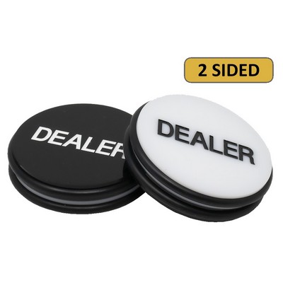 Large 3" Casino grade poker dealer button puck - Two sided