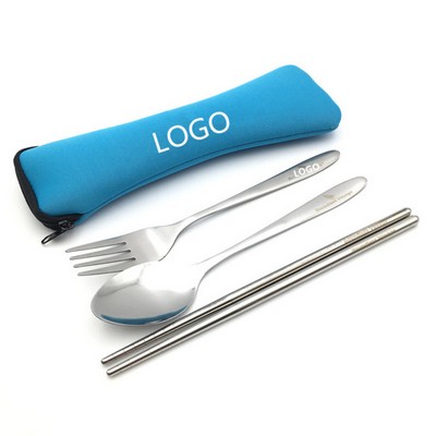 Tableware Set In Neoprene Case