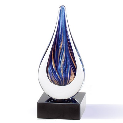 7" Blown Glass Colors Award