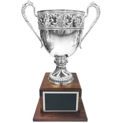 20½" Decorative Italian Silver Plated Trophy Cup