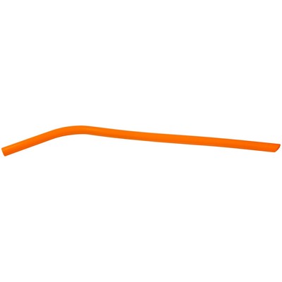 10" Orange Small Silicone Straw