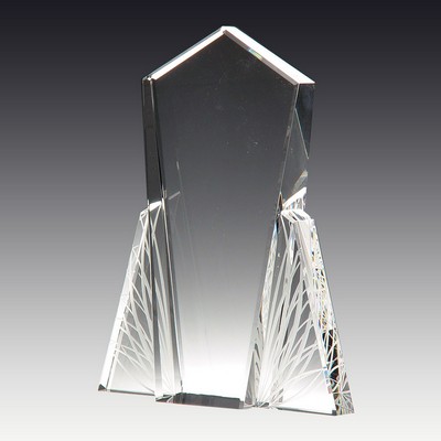 Wings of Flight Optic Crystal Award, 10"H