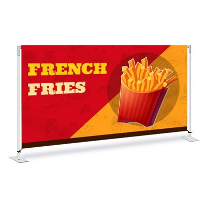 French Fries Pre Printed Fabric Barrier 72" x 36" x 13.5 - Yellow & Red