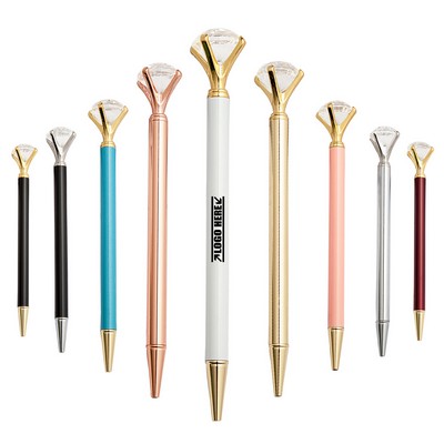 Luxury Big Top Diamond Metal Pen