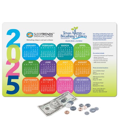 Vynex® Heavy Duty Calendar Counter Mat-11"x17"x1/16"