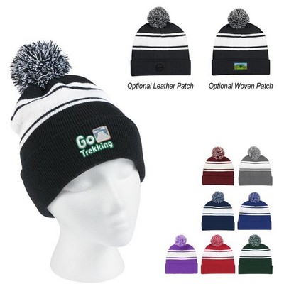 Pom knit Winter Hat