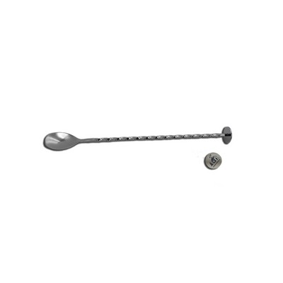 Stainless Steel Bar Spoon w/Muddler