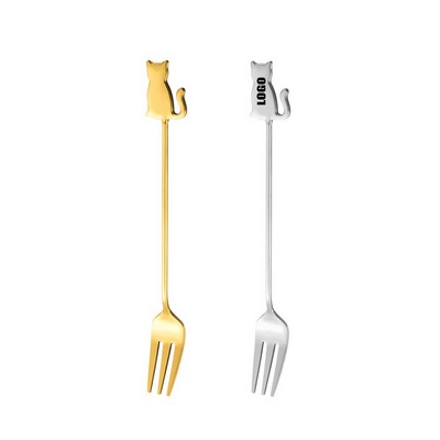 Cat Handle Steel Fork