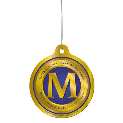 Paper Air Freshener Tag - Circle (3"x 3.41")