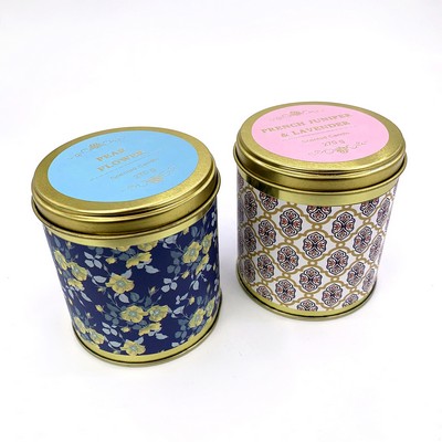 High Drum Tin Can soy wax scented candle