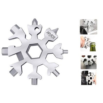 18-In-1 Multi Functional Snowflake Card Wrench