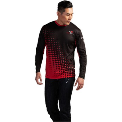 Sublimated Men's Crew Neck Long Sleeve Shirt