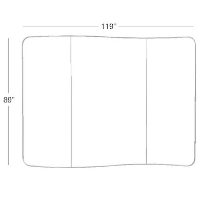 10' WaveLine® Serpentine Frame Only