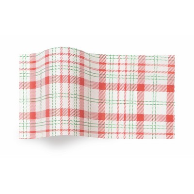 Season's Greetings Perfectly Plaid Wrapping Tissue (20"x30")