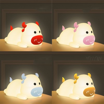 Cute Color Changing Silicon Night Light for Kids, Baby Night Light with Touch Sensor