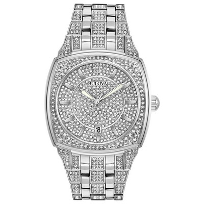 Bulova Men's Crystal Bracelet from the Crystal Collection