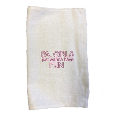 15 X 18 Rally Sport Towel 1.3lbs. Velour, Hemmed.