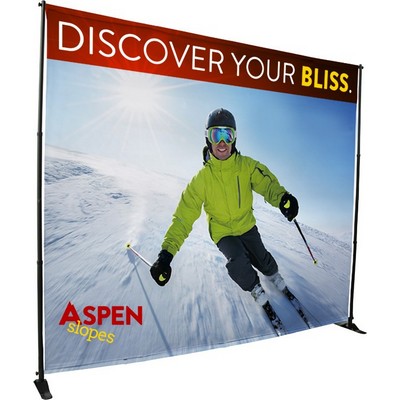 Large Economy Adjustable Frame & Fabric Backdrop