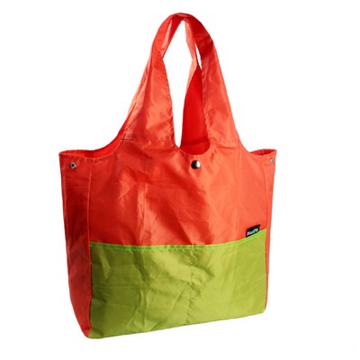 Large 190T Nylon Portable Tote Bag with Invisible Fastening