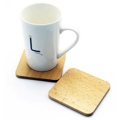 Non-slip Square Bamboo Coaster