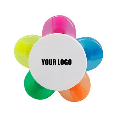 Flower Shaped Plastic Highlighter