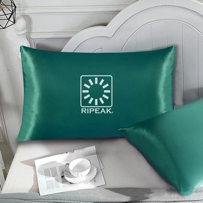 20 x 30 Inch Premium Square Satin Silk Throw Pillowcase - Envelope Closure