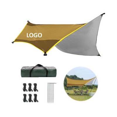 Outdoor Six-Corner Canopy Sunshade Fly Tarp